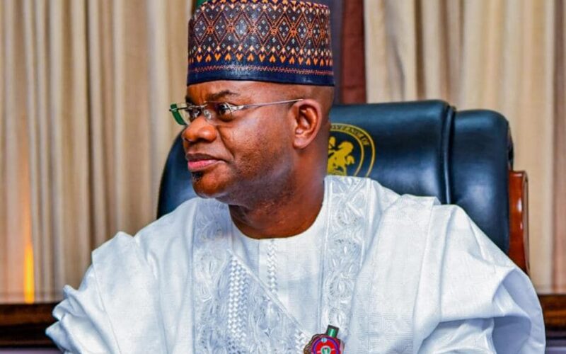 Former Kogi Governor Yahaya Bello at EFCC money laundering trial