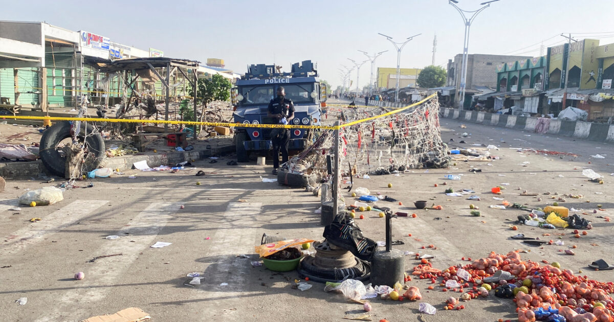 The morning after multiple blasts were heard across northeast Nigeria’s Maiduguri city