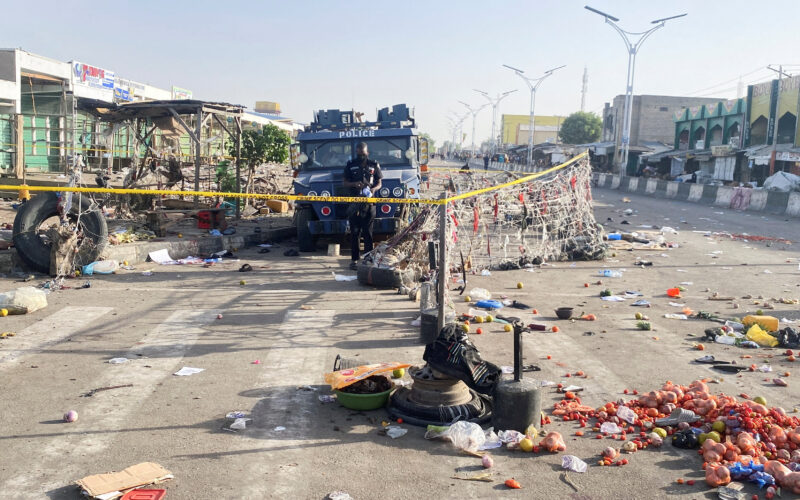 The morning after multiple blasts were heard across northeast Nigeria’s Maiduguri city
