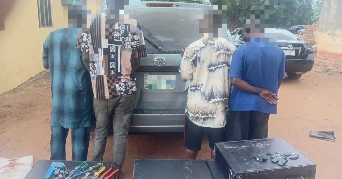 Suspected telecom vandals arrested in Oyo