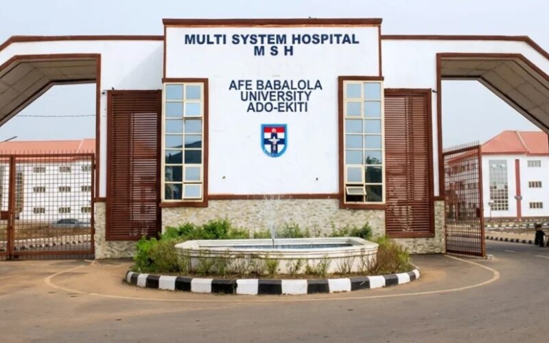 Afe Babalola University multi-system hospital entrance in Ado-Ekiti