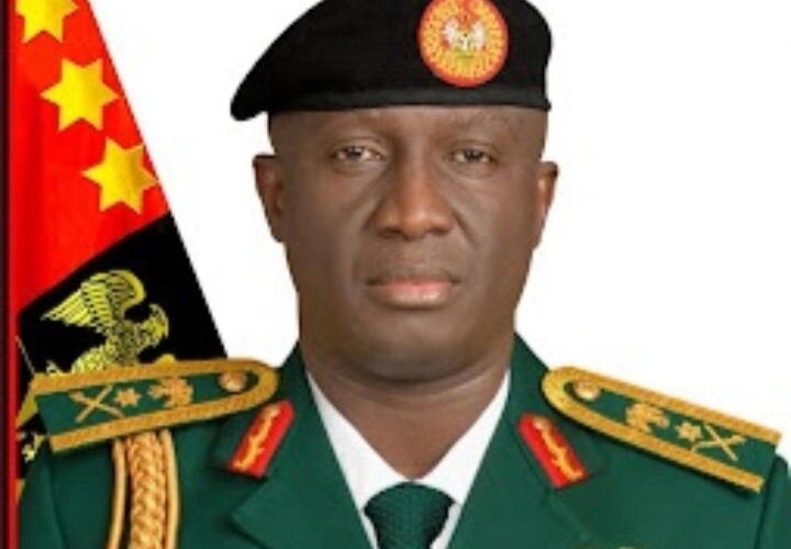 Chief of Army Staff Lt Gen Waidi Shaibu, who announced the recruitment of 28,000 new soldiers. Photo: Vanguard.