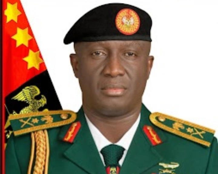 Chief of Army Staff Lt Gen Waidi Shaibu, who announced the recruitment of 28,000 new soldiers. Photo: Vanguard.