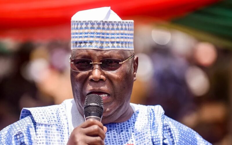 Atiku Abubakar speaking at public event
