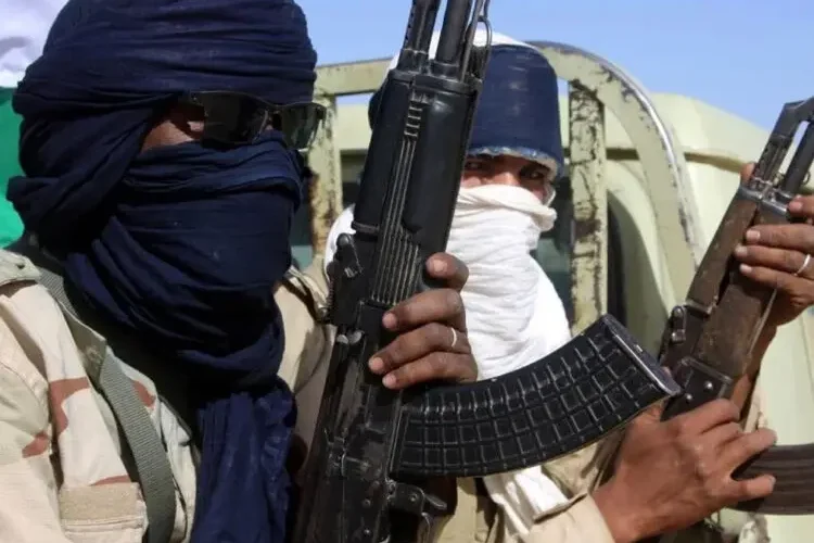 Armed fighters in the Sahel region