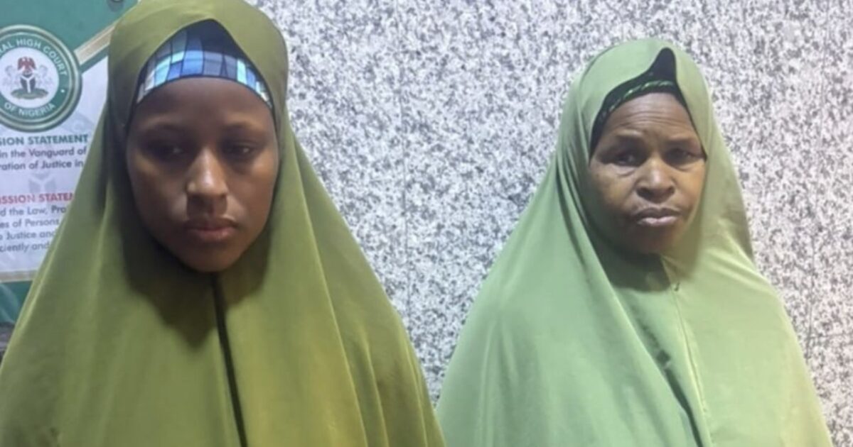 Safiya Salihu and Halima Abdullahi in court-related photo