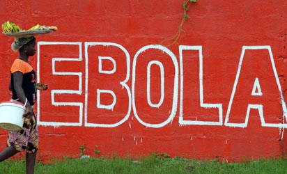 Ebola awareness mural in West Africa