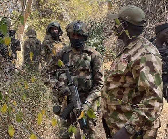 Nigerian troops during a security operation