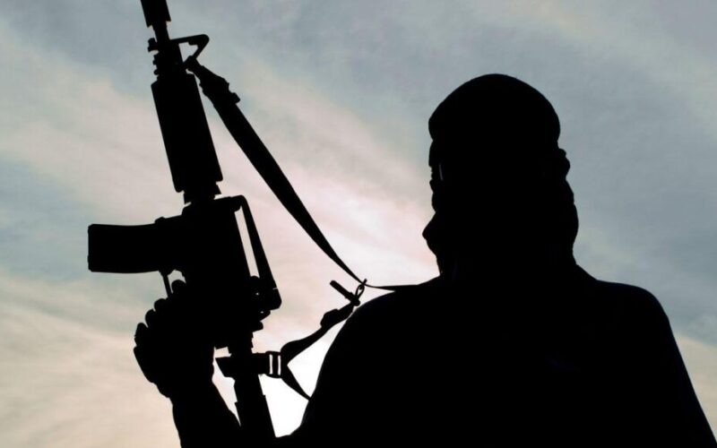 Armed gunmen during an attack in Nigeria