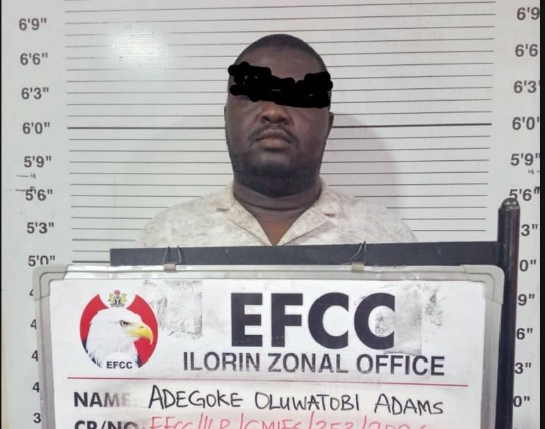 Adegoke Oluwatobi Adams EFCC Ilorin arrest photo