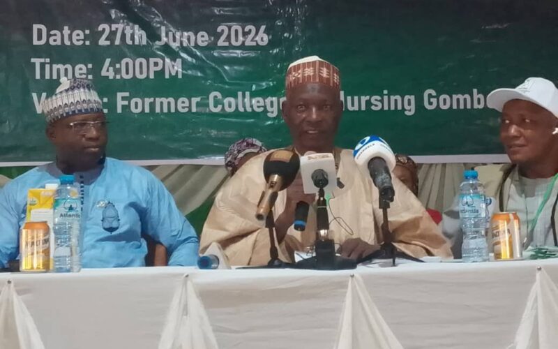GOSIEC officials announce Gombe council election results. Photo: Daily Trust