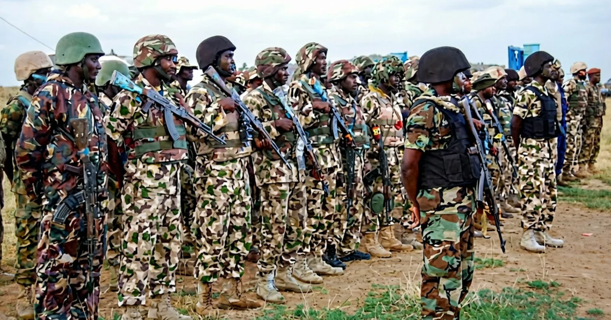 Nigerian Army troops on deployment in Nigeria