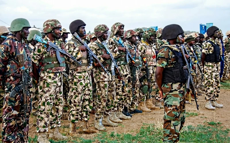 Nigerian Army troops on deployment in Nigeria