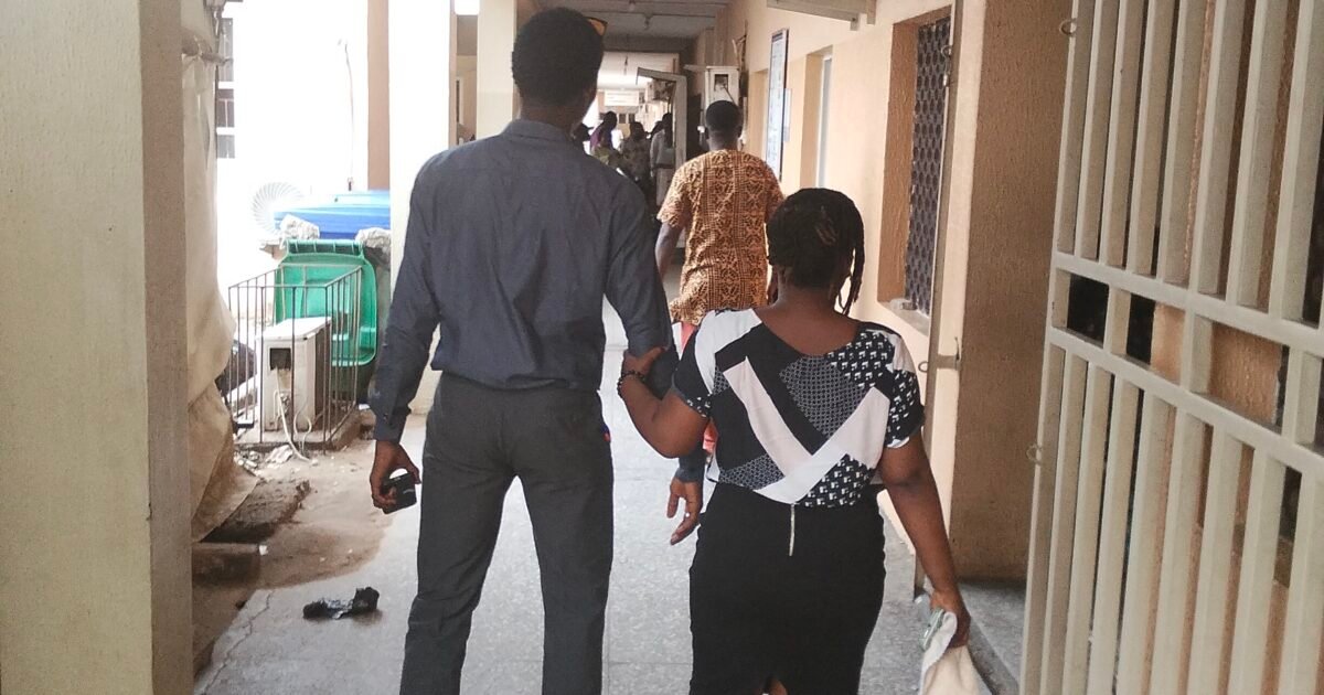 Nigerian hospital corridor