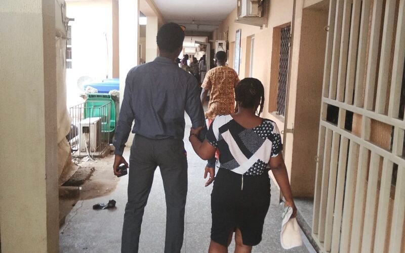 Nigerian hospital corridor