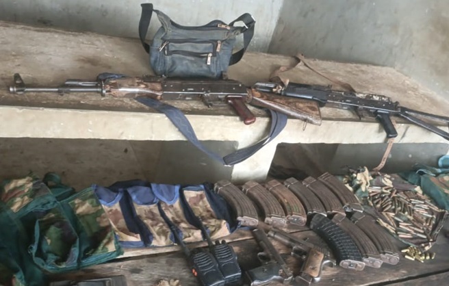 Recovered rifles, magazines and ammunition linked to the Kogi arms interception report