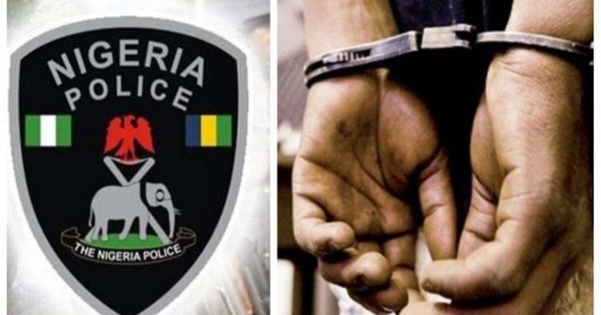 Police arrest of suspect found with human body part in Lagos. Photo: Daily Post.