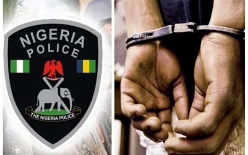Police arrest of suspect found with human body part in Lagos. Photo: Daily Post.