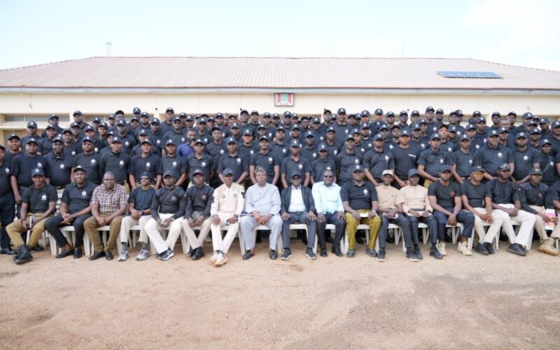 NDLEA officers during weapons training induction