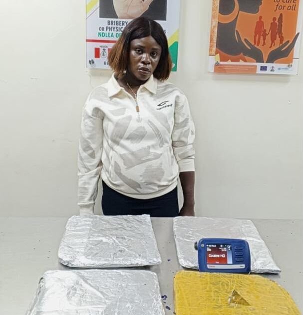 NDLEA operatives with seized Canadian Loud cannabis at Apapa Port, Lagos