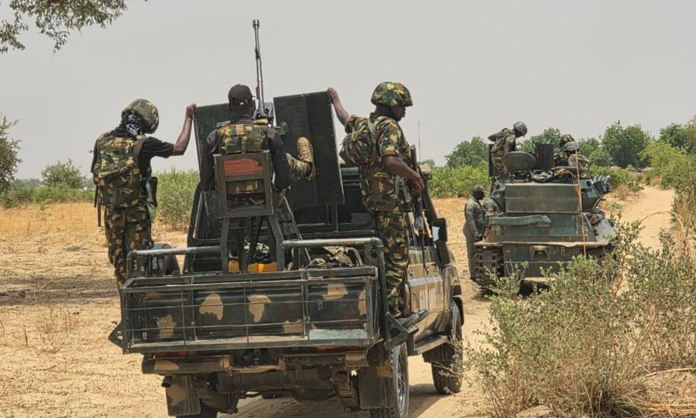 Nigerian troops on security operation