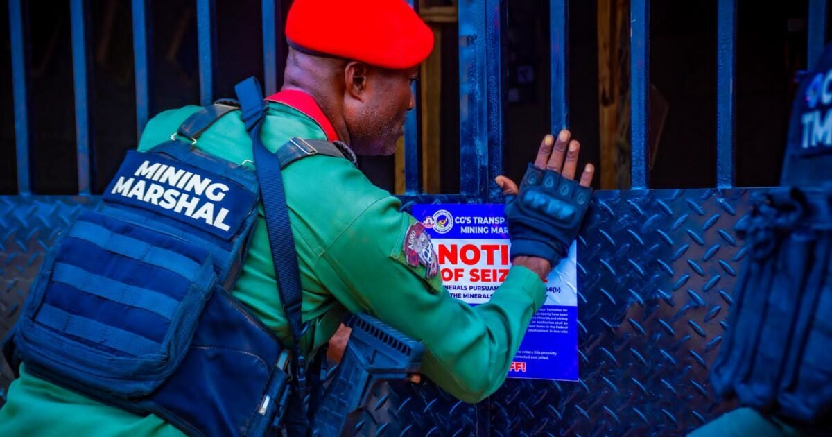 Illegal mineral processing centre sealed by NSCDC Mining Marshals in Kontagora, Niger State. Photo: Daily Post.