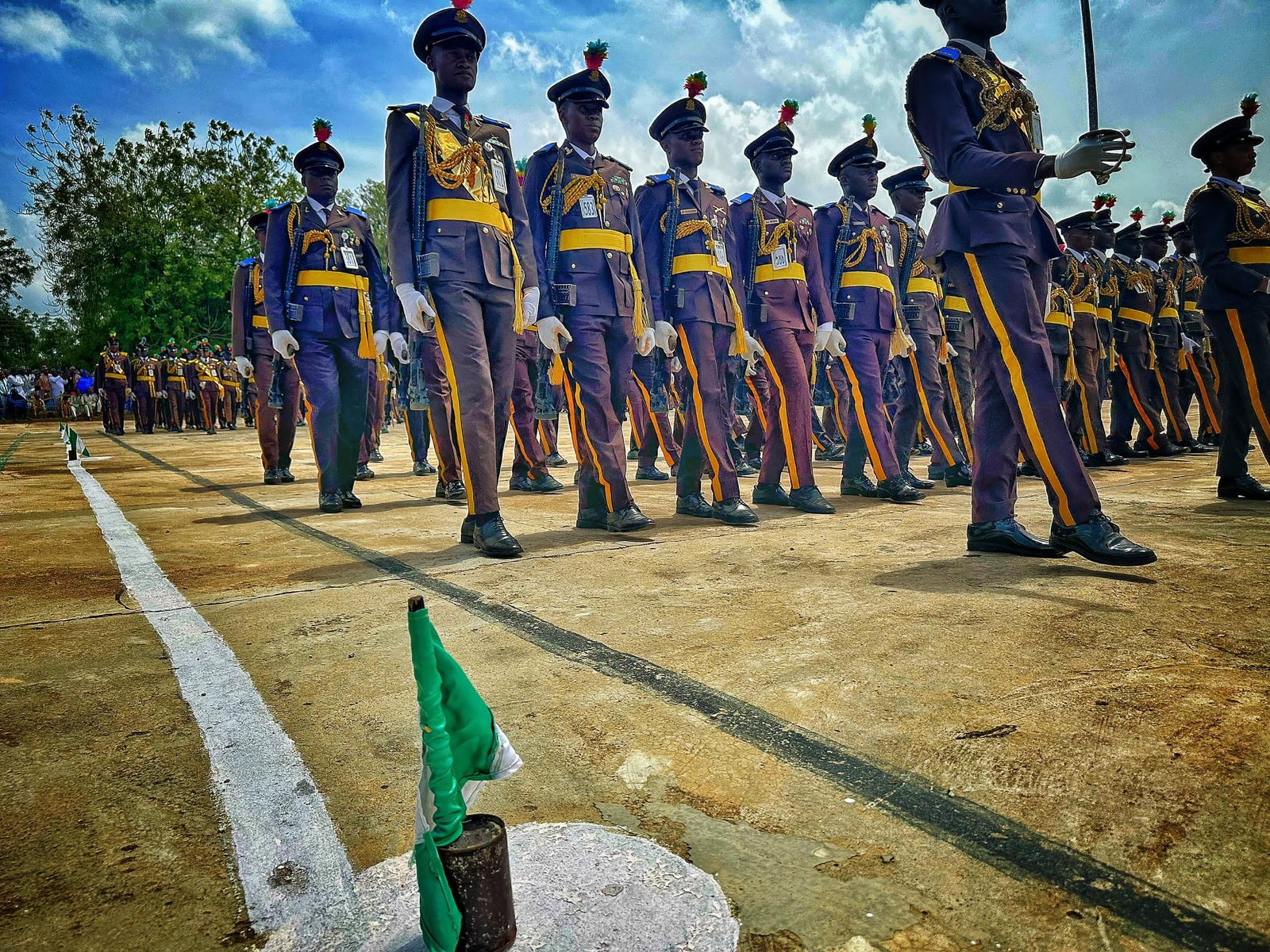 Nigeria Security and Civil Defence Corps personnel on parade