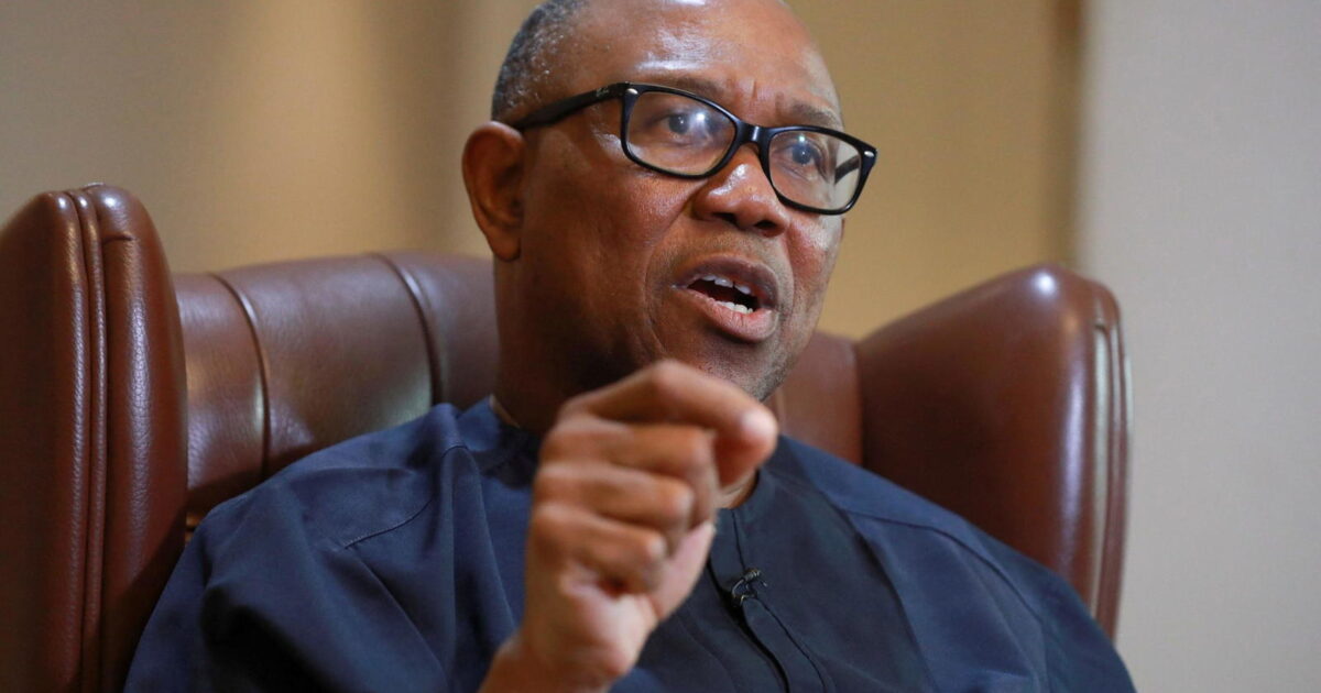 Peter Obi, presidential candidate of the Nigeria Democratic Congress