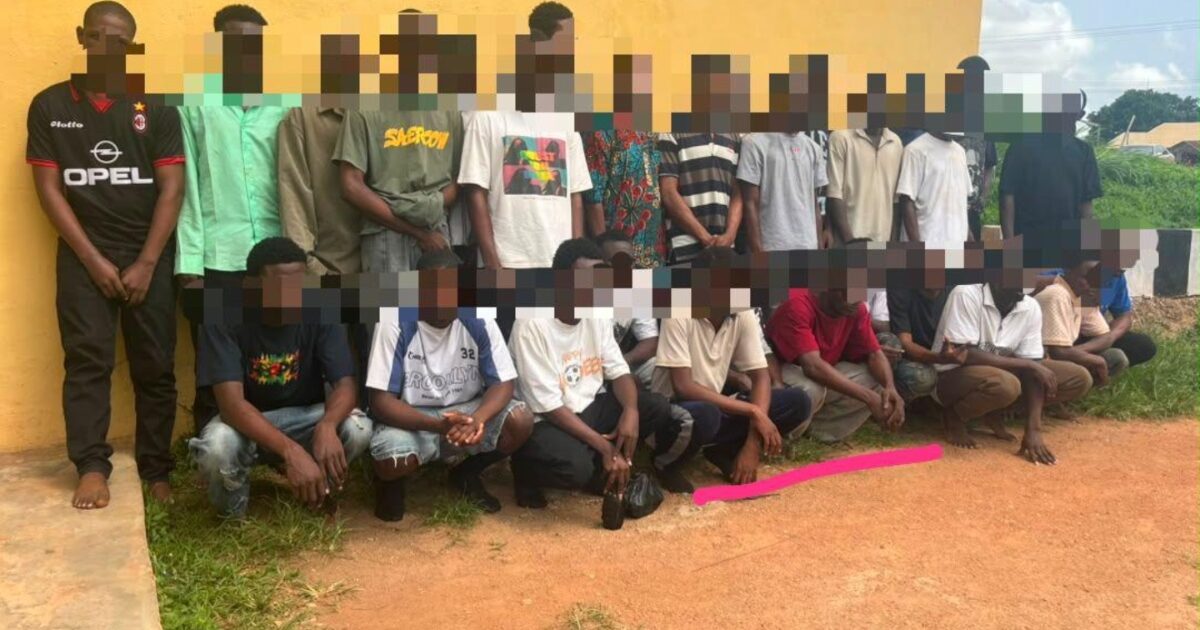 Suspects arrested after Ogun police foiled a suspected cult initiation in Isara-Remo