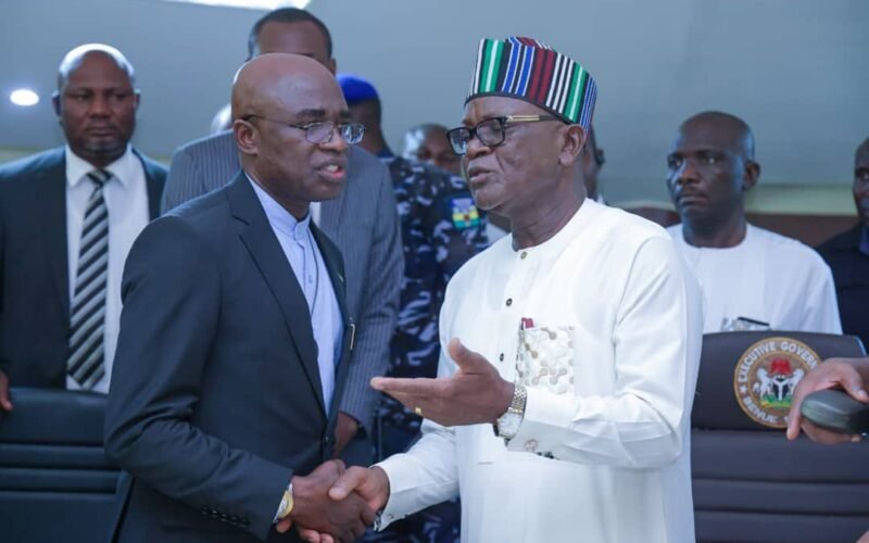 Governor Hyacinth Alia and former Governor Samuel Ortom