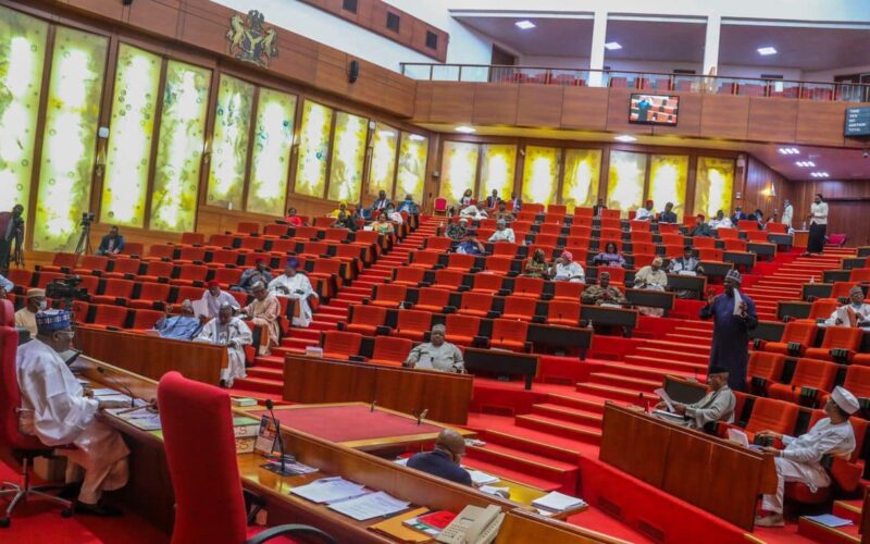 Nigerian Senate chamber during plenary on constitutional amendment bills