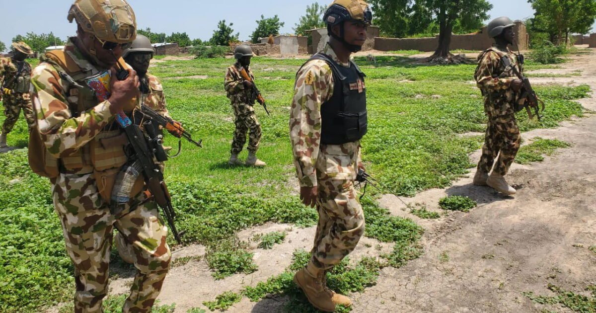 Troops after the Borno ISWAP encounter