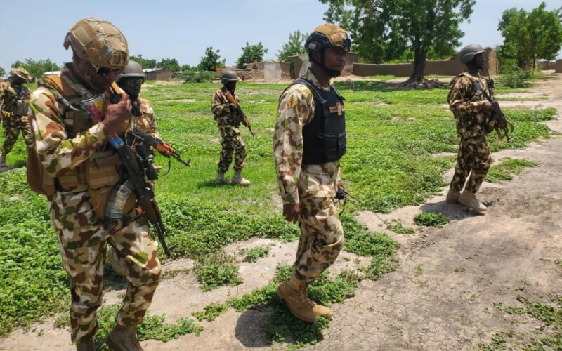 Troops after the Borno ISWAP encounter