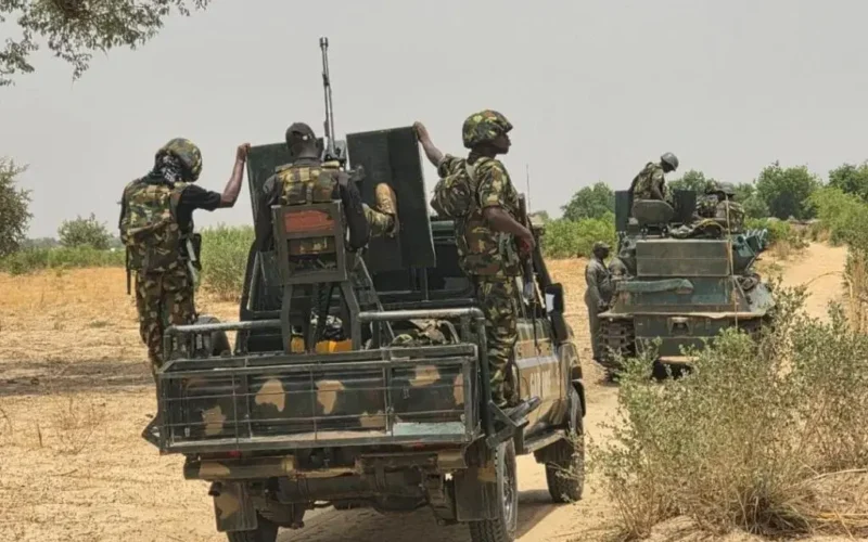 Contextual Nigerian military troops image for the weekly rescue operations report
