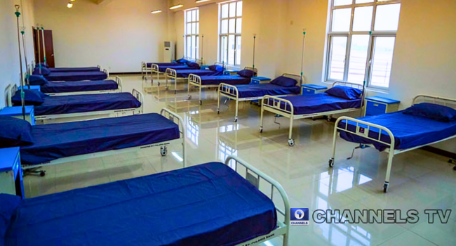 Hospital ward image from Channels TV for Niger State infectious disease investigation