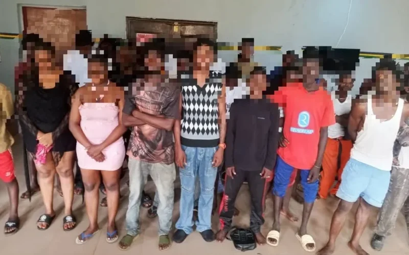 Some suspects shown after Delta police raids in Asaba