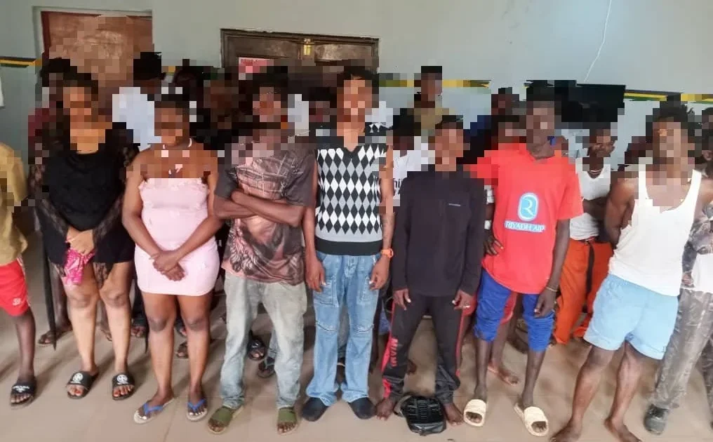 Some suspects shown after Delta police raids in Asaba