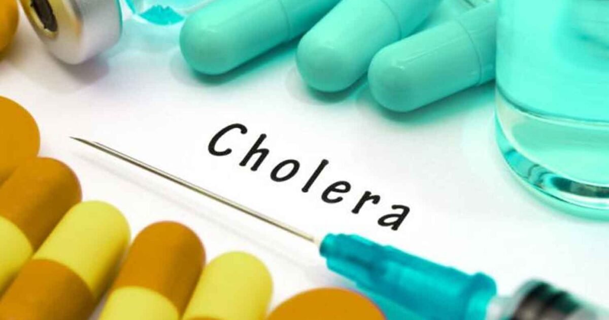 Cholera health illustration