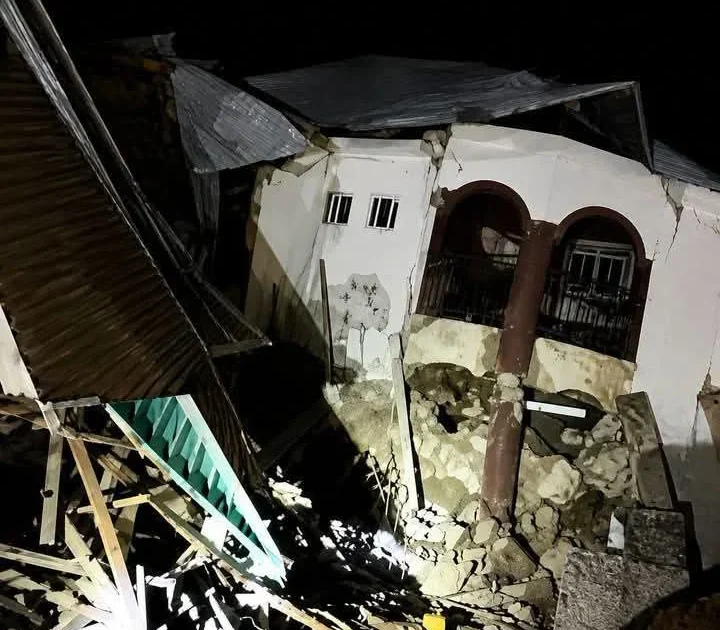 Collapsed hostel building at Oko in Anambra State