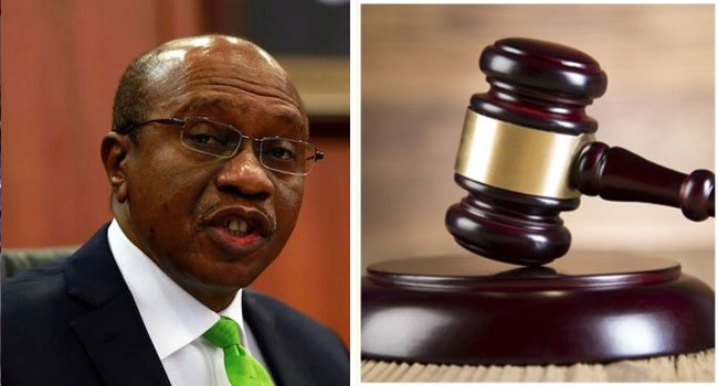 Godwin Emefiele and a court gavel