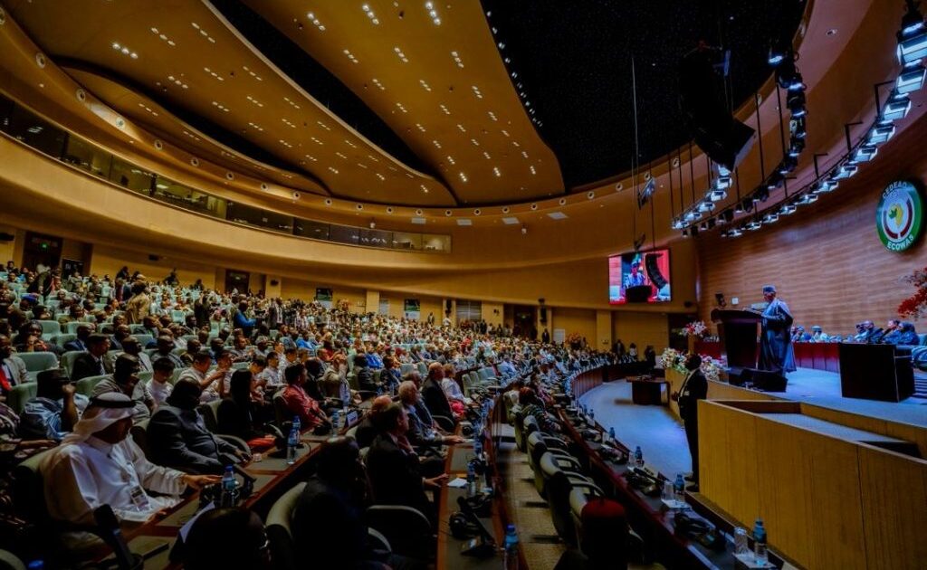Delegates inside the new ECOWAS headquarters complex in Abuja