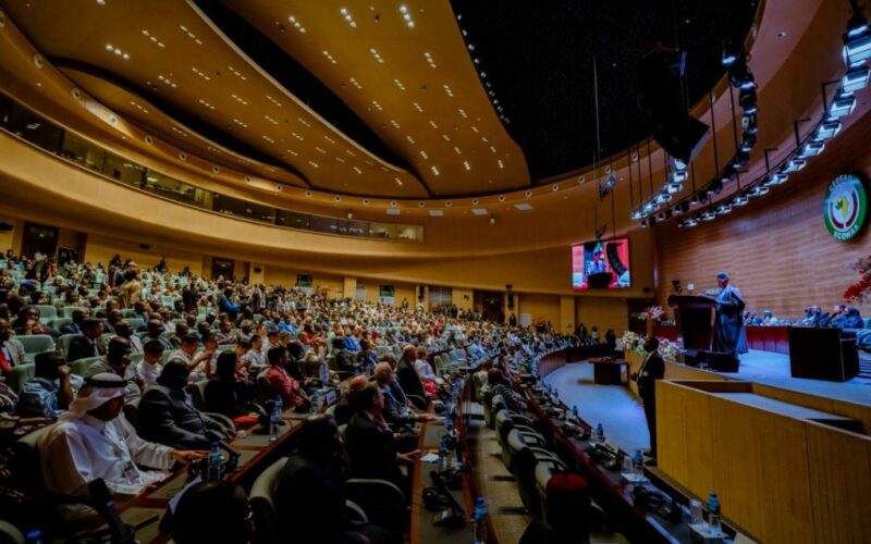 Delegates inside the new ECOWAS headquarters complex in Abuja