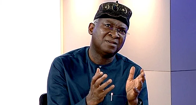 Babatunde Fashola during a television interview