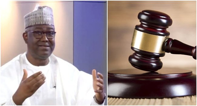 Gbenga Olawepo-Hashim and a court gavel