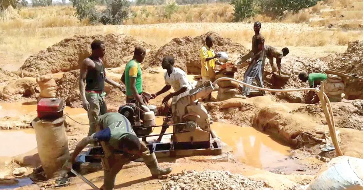 Illustrative Nigerian mining site for a report about miners killed in Plateau