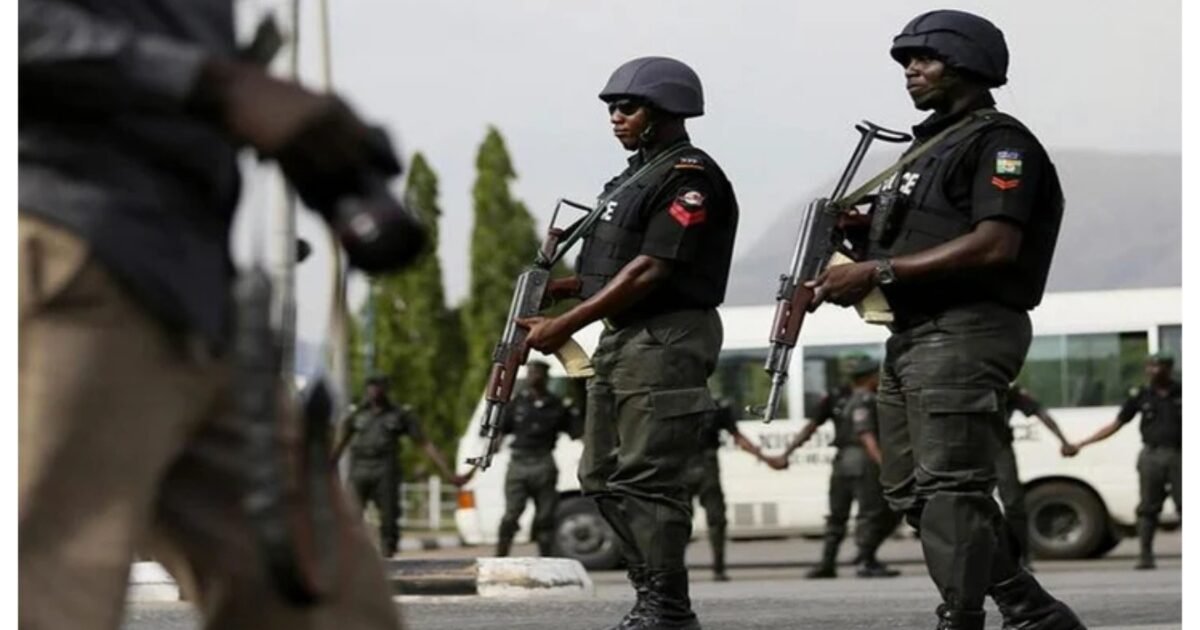 Nigerian police officers, used as context for Kwara woman and toddler rescue story