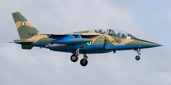 Nigerian Air Force aircraft used as source-origin image for Borno airstrikes story