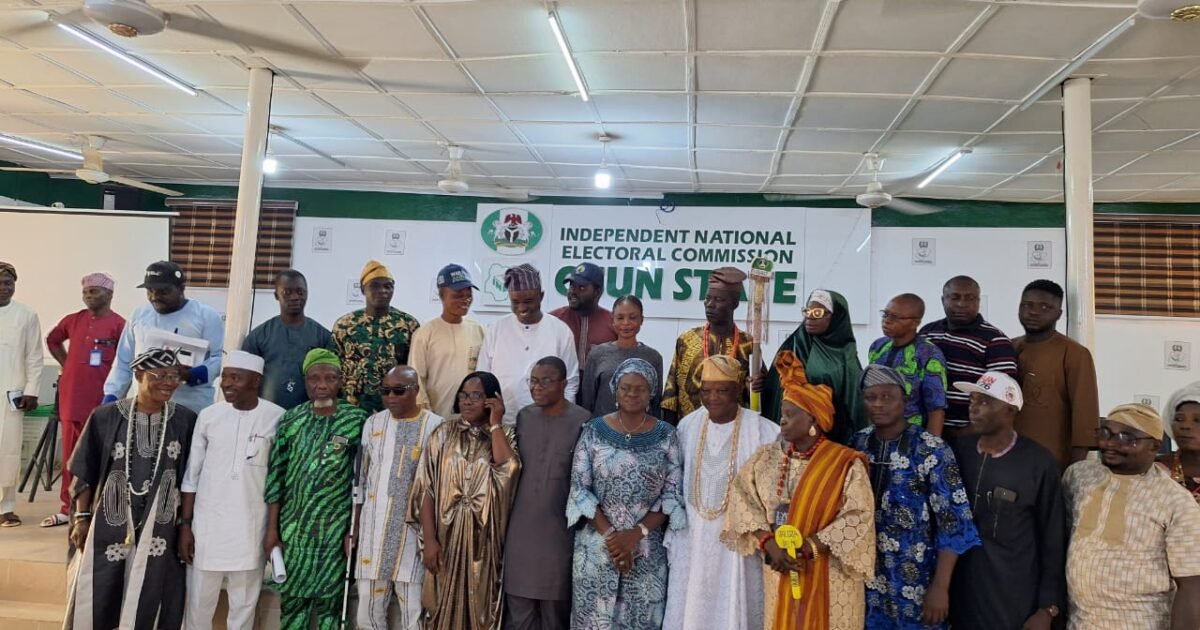 INEC officials at an Osun governorship election event