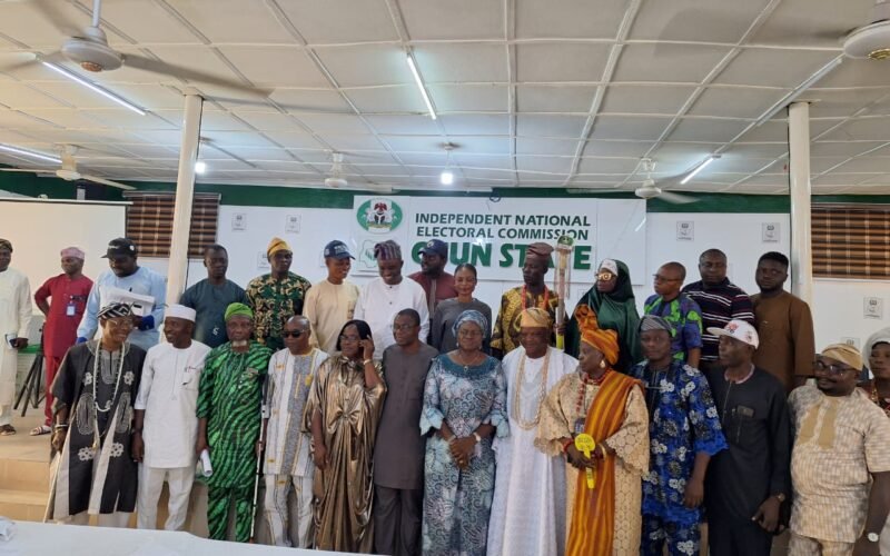 INEC officials at an Osun governorship election event