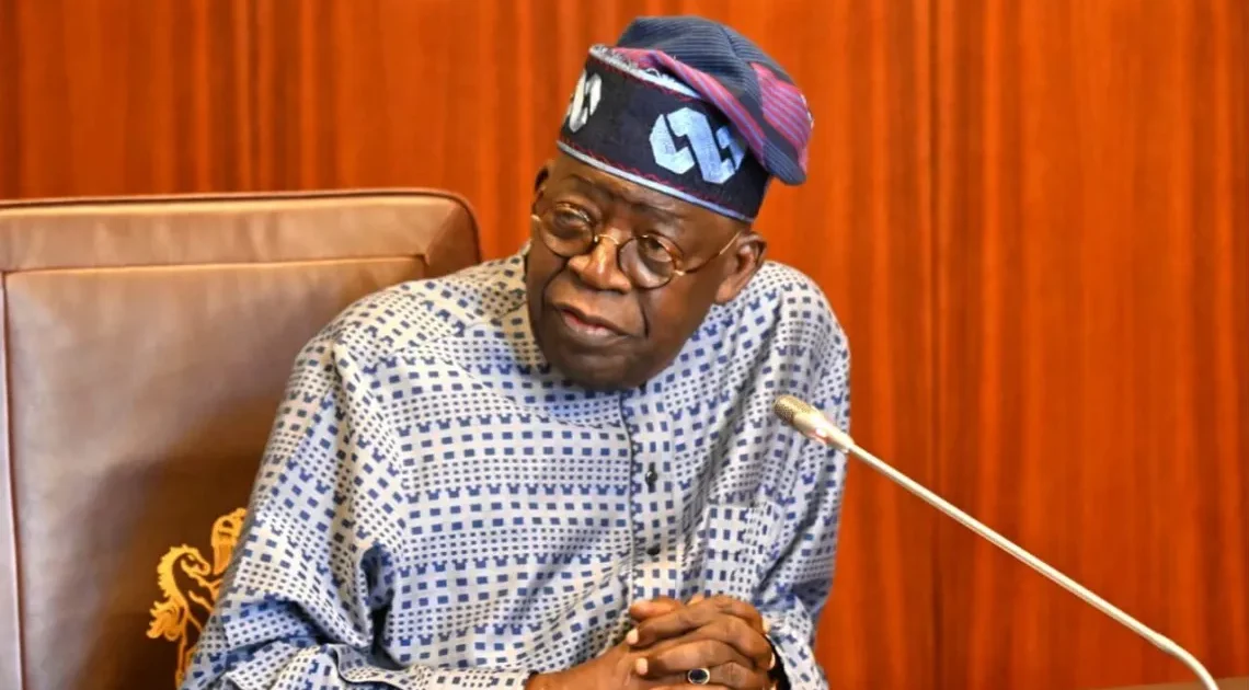 President Bola Tinubu seated at a meeting